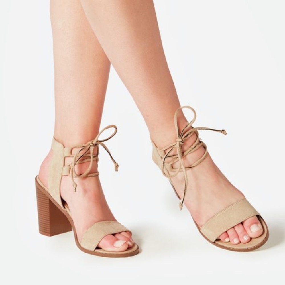 JustFab Kenna Heeled Sandal, Sz5.5